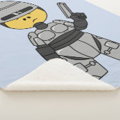 Tyrannosaurus rex verkleed als robocop. sherpa deken (3/4)