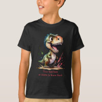 Tyrannosaurus rex Waterverf splash gepersonaliseer