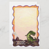 Tyrannosaurus Rex Writing Stuff Briefpapier (Voorkant / Achterkant)