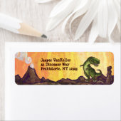 Tyrannosaurus Rex Writing Stuff Etiket (Insitu)