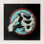 Tyrannosaurus Skull Legpuzzel (Horizontaal)