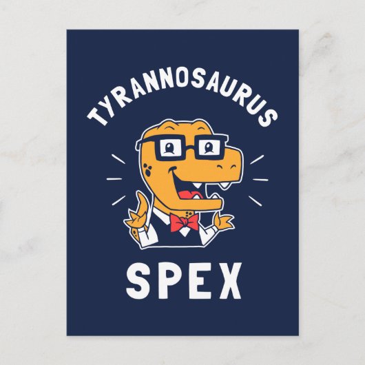 Tyrannosaurus Spex Briefkaart (Voorkant)