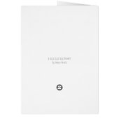TYRANNOSAURUS T REX EASTER BUNNY NOTE CARD VERse (Achterkant)