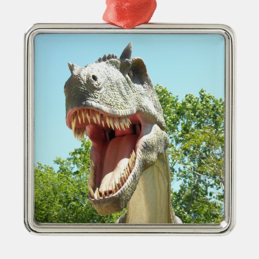 Tyrannosaurus T Rex Metalen Ornament (Voorkant)