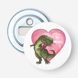 Tyrannosaurus Valentijnsdag Button Flesopener