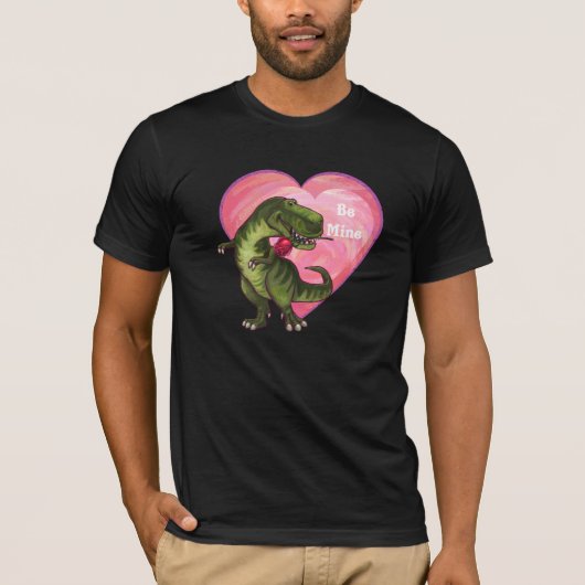 Tyrannosaurus Valentijnsdag T-shirt (Voorkant)