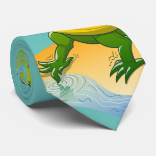 Tyrannosaurussen Rex die een Teen in Water Stropdas