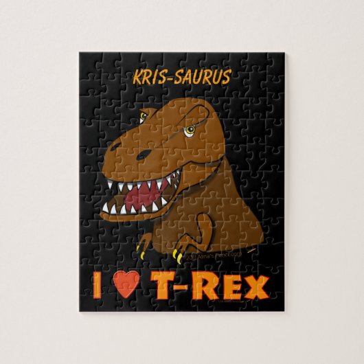 Tyranosaurus Rex Dinosaur Legpuzzel (Verticaal)