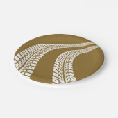 Tyre Tracks Papieren Bordje (Gekanteld)