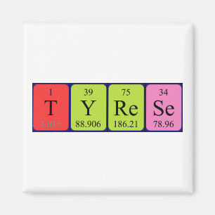 Tyrese periodieke table name magnet magneet