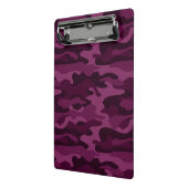 Tyrian Paars Eenkleurig Camo Mini Klembord (Angled2)