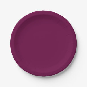 Tyrian Paars Solid Color Papieren Bordje