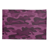 Tyrian Paarse Monocolor Camo Kussensloop (Achterkant-Links)