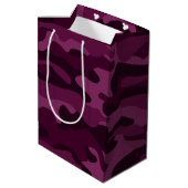 Tyrian Paarse Monocolor Camo Medium Cadeauzakje (Achterkant Gekanteld)