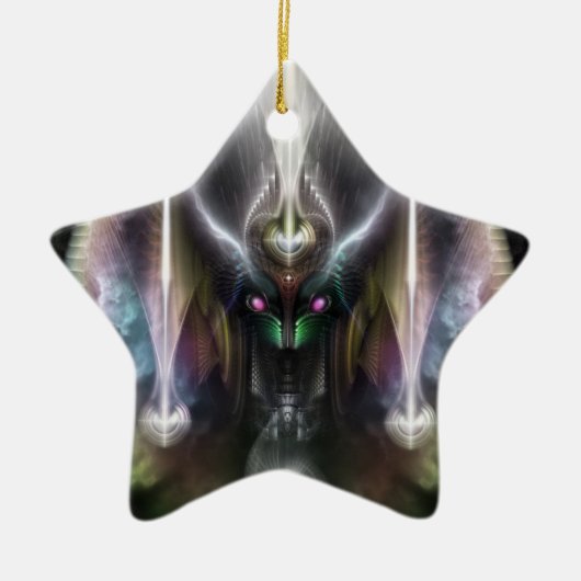 Tyrinan The Horikin God of War Keramisch Ornament (Voorkant)