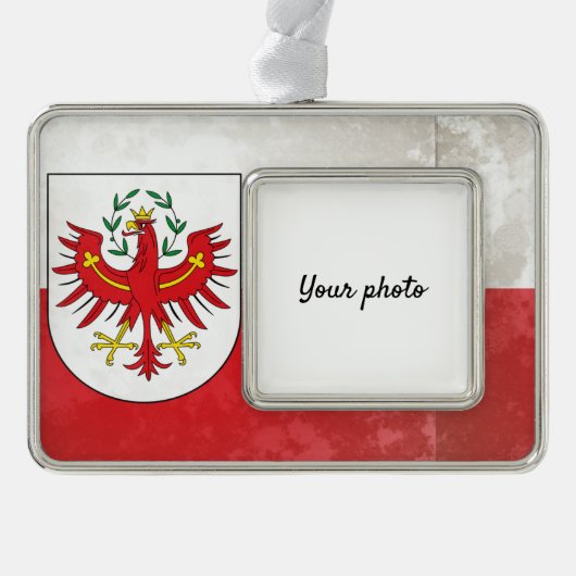 Tyrol Verzilverd Kader Ornament (Voorkant)