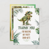 Tyronasaurus Rex Dinosaur Merci d'anniversaire Pho (Devant / Derrière)