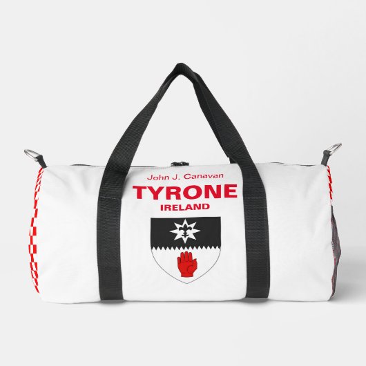 Tyrone Ierland - Iers gepersonaliseerd Plunjezak (Voorkant)