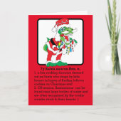 TySantaSaurus Rex, Joyeuse carte de Noël (Devant)