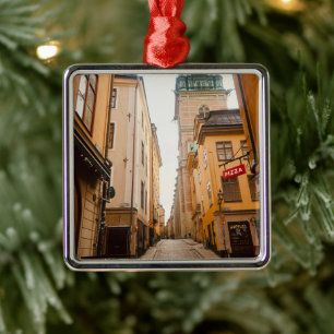 Tyska Brinken, Gamla Stan, Oude Stad, Stockholm Metalen Ornament
