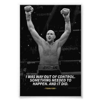 Tyson fury Photo Enlargement Foto Afdruk