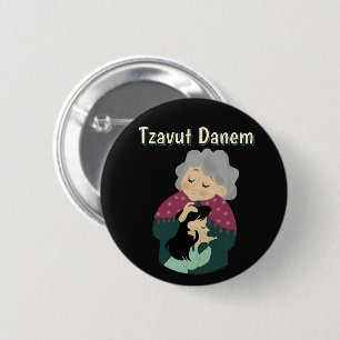 Tzavut Danem Knop Ronde Button 5,7 Cm