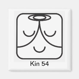 Tzolkin Mago Branco Kin 54 Magneet