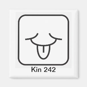 Tzolkin Vento Branco Kin 242 Magneet