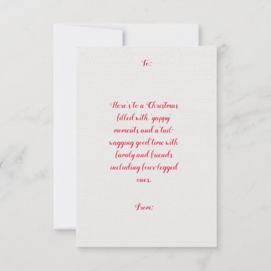 Tzu Chih Cute Avec Carte Fille Xmas (Dos)