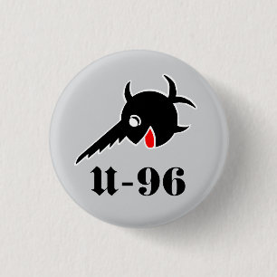 U96 Zwaardvis Knop Ronde Button 3,2 Cm