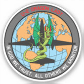 U-2 Dragon Lady Insignia Sticker (Voorkant)