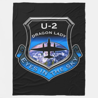 U-2 spionagevlak fleece deken