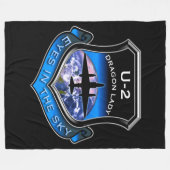 U-2 spionagevlak fleece deken (Voorkant (Horizontaal))