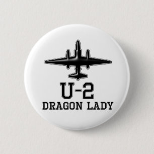 U-2 spionagevlak ronde button 5,7 cm