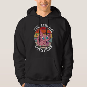 U Axolotl stelt roze aardbei melkdruk Hoodie