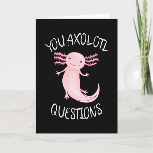U axolotl vragen kaart (Voorkant)