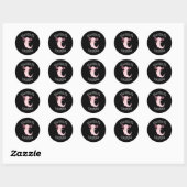 U axolotl vragen ronde sticker (Vel)