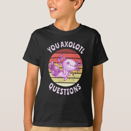 U axolotl vragen t-shirt (Voorkant)