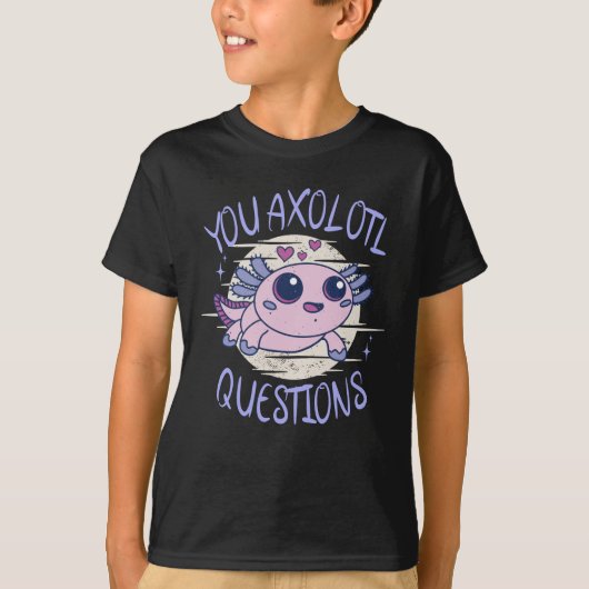 U axolotl vragen t-shirt (Voorkant)