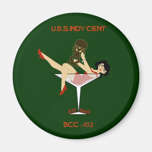 U.B.S IndyCent-magneet Magneet (Voorkant)