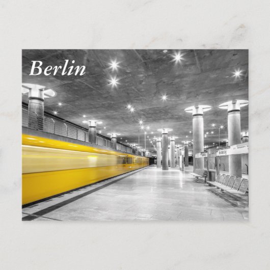 U Bahn Berlin Briefkaart (Voorkant)
