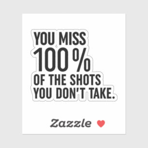 U bent 100% van de schoenen die u niet gebruikt sticker