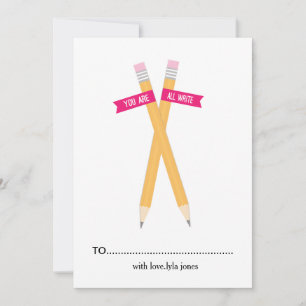 U bent allen een Valentijnsdagkaart schrijven Feestdagenkaart