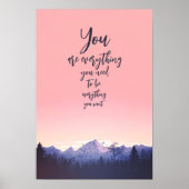 U bent alles wat u nodig hebt poster (Voorkant)