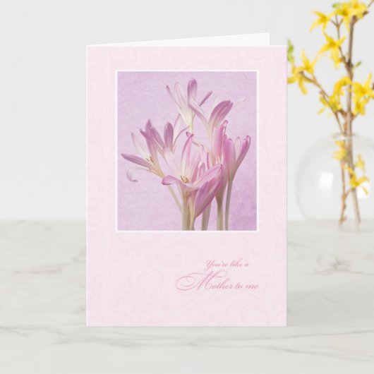 U bent als een Moeder aan me Moederdag Kaart (Gele Bloem)