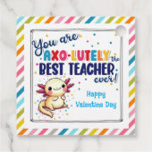 U bent Axo-lutly Best Teache" Valentijn Gift Label (Achterkant)