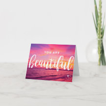 U bent Beautiful Notecard w. Envelope