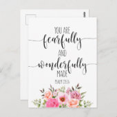 U bent behoorlijk goed en netjes, Psalm 139:14 Briefkaart (Voorkant / Achterkant)