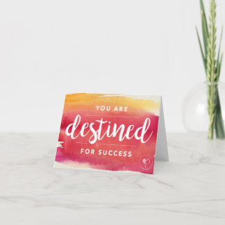 U bent Bestemd voor Success Notecard w. Envelope Bedankkaart