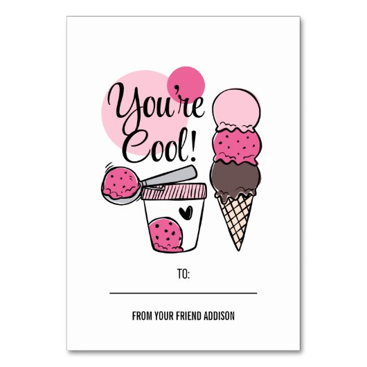 U bent Cool Kinder Classroom Valentijn Card Kaart (Voorkant)